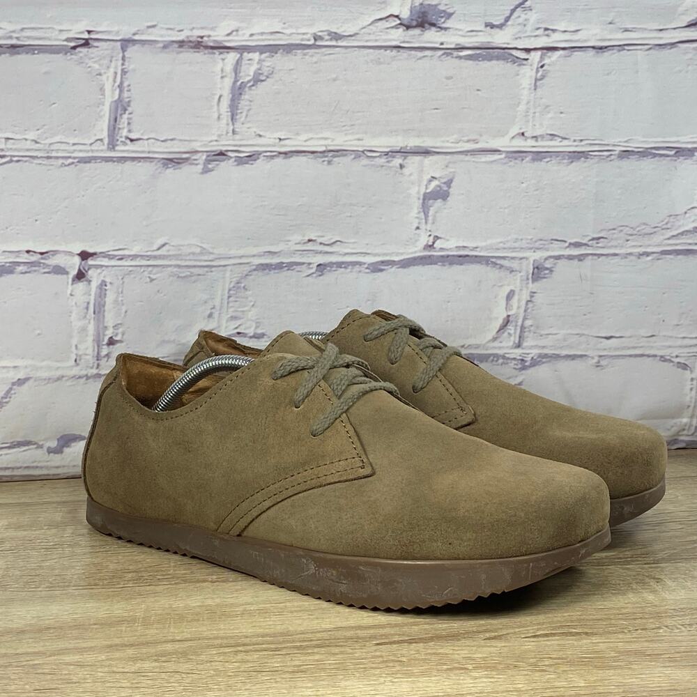 Kalso Earth Shoes Faroe Lokah Shoes Men's 12 W Taupe Suede Negative Heel